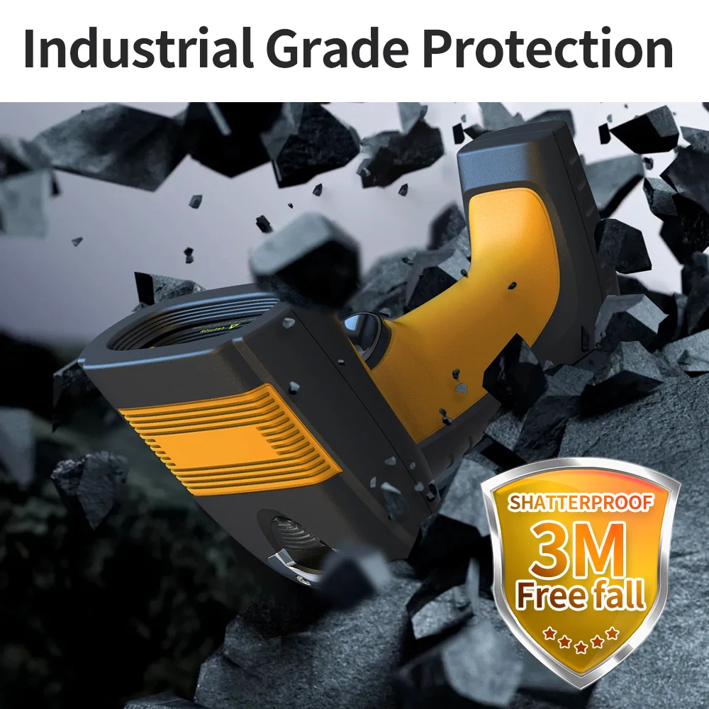Xincode Rugged Industrial Wireless Barcode Scanner Reader Qr Code Scanning With Charing Bases Support OCR MRZ Customization OEM