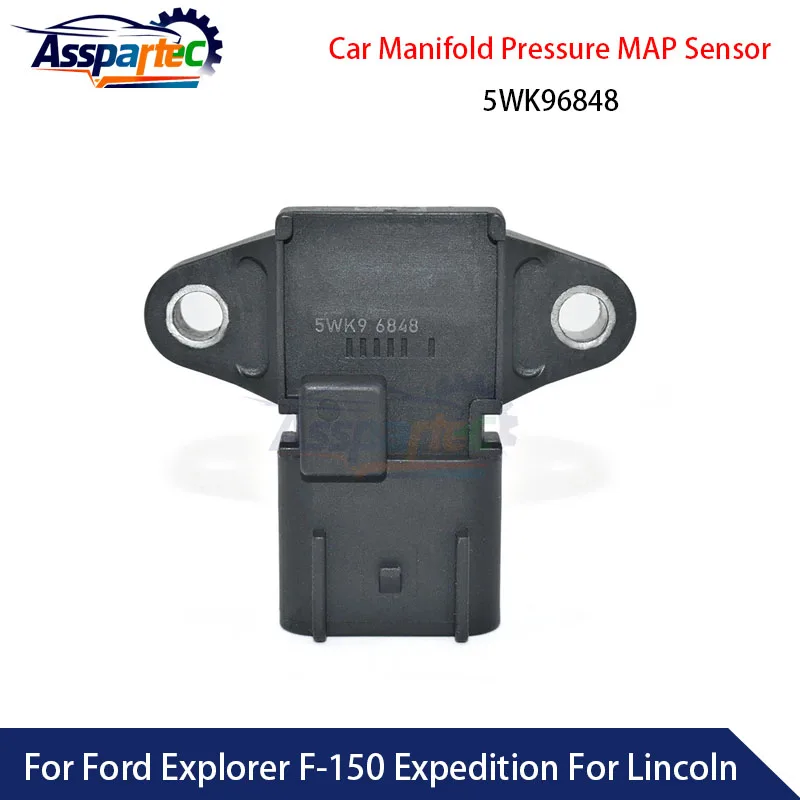 Sensor de Pressão do Coletor (MAP) 5WK96848 AA5A-9F479-AB AA5A9F479AB para Ford Explorer F-150 Expedition e Acessórios para Carros Lincoln
