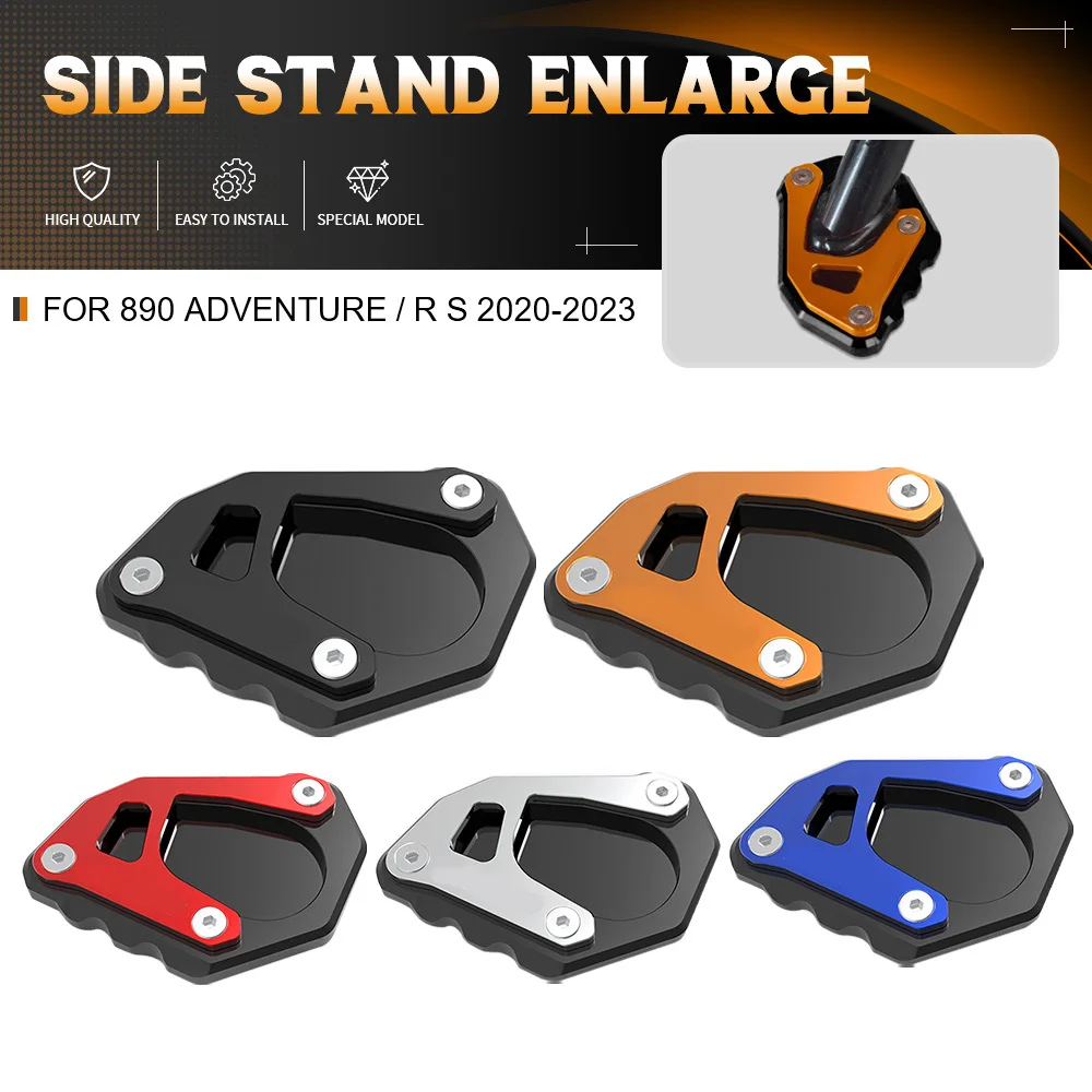 

For 890 Adventure 890 Adventure R/S 2021+ Motorcycle CNC Accessories Kickstand Side Stand Extension Pad Support Plate Enlarge