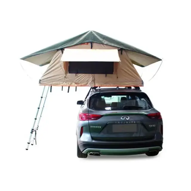 

2023 Car Rooftop Tent Mounted Hard Shell ABS 3-4 Person Large Space Outdoor Camp Sleeping SUV Roof Top Tent