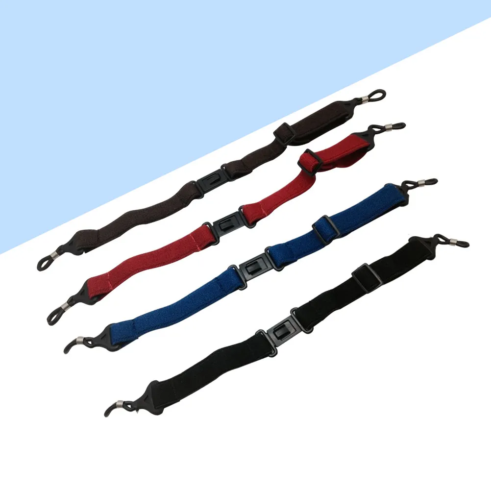 4Pcs Glasses Holder Elastic Strap Non Slip Universal Fit Eyewear Retainer Comfortable Breathable Eyeglass Cord