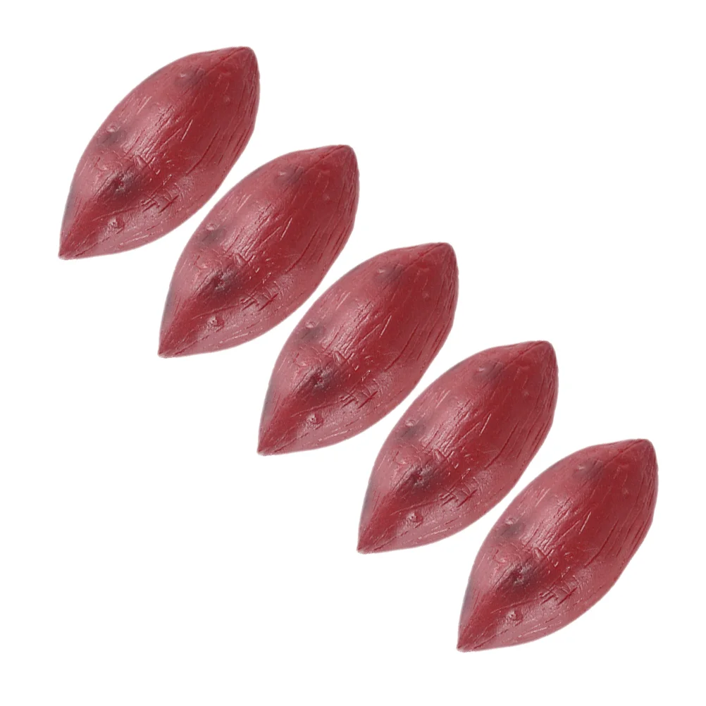 

5 Pcs Simulated Sweet Potato False Vegetable Fake Resin Vegetables Decoration Showcase Display Props