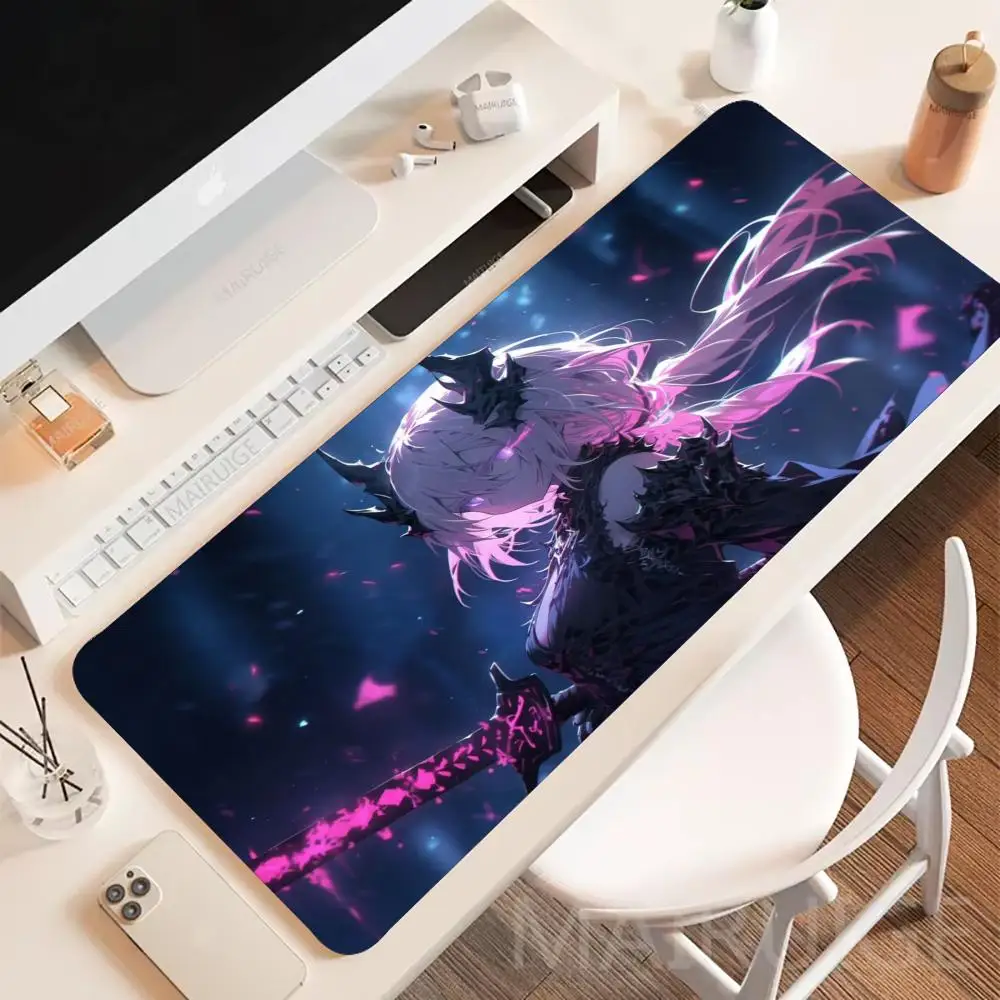 Anime Girl Junior Large Game Mouse Pad Cool XXL Anti-Slip Laptop Tablet Pad tapis bureau mousepads desk accessories gaming stuff