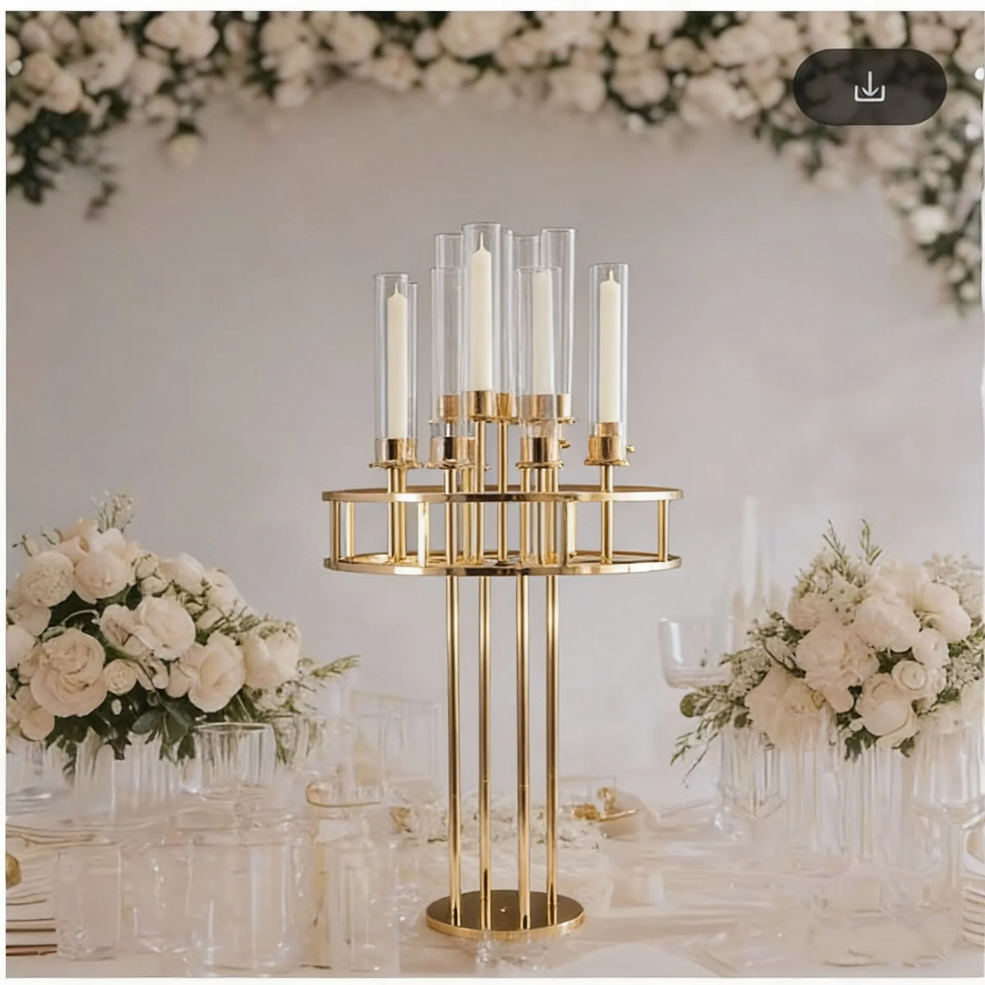 

Luxury Acrylic Candelabras 110cm Height 13-Head Candle Holders Wedding Table Centerpiece Candlesticks for Home Decoration