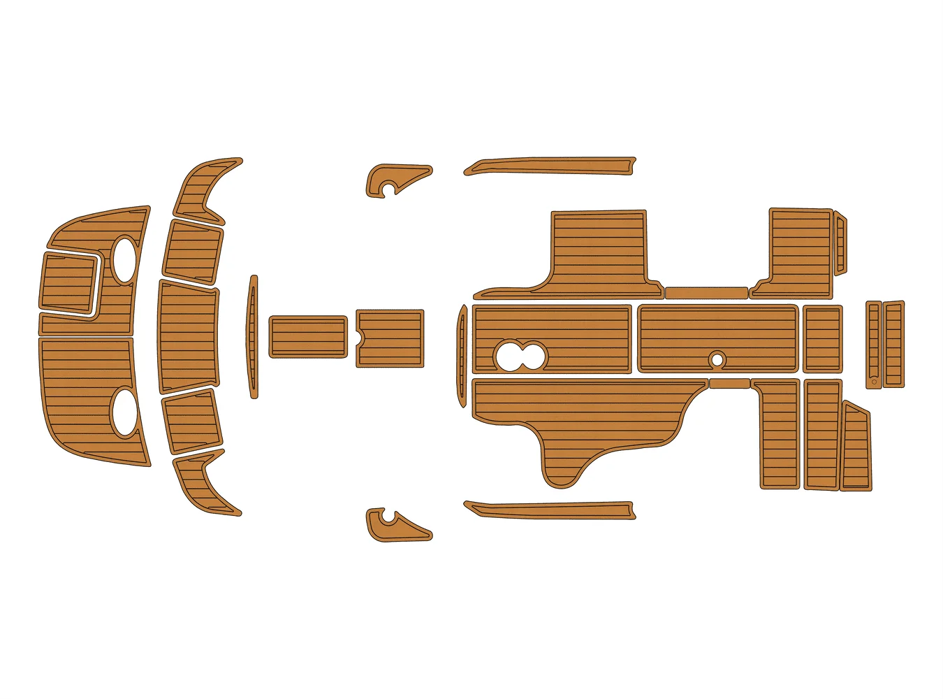 

2003-2009 Sea Ray 290 солнечный спорт 1/4 дюйма 6 мм пена EVA Нескользящий ПВХ тик настил морской коврик 1/3ek аква ковер морской пол