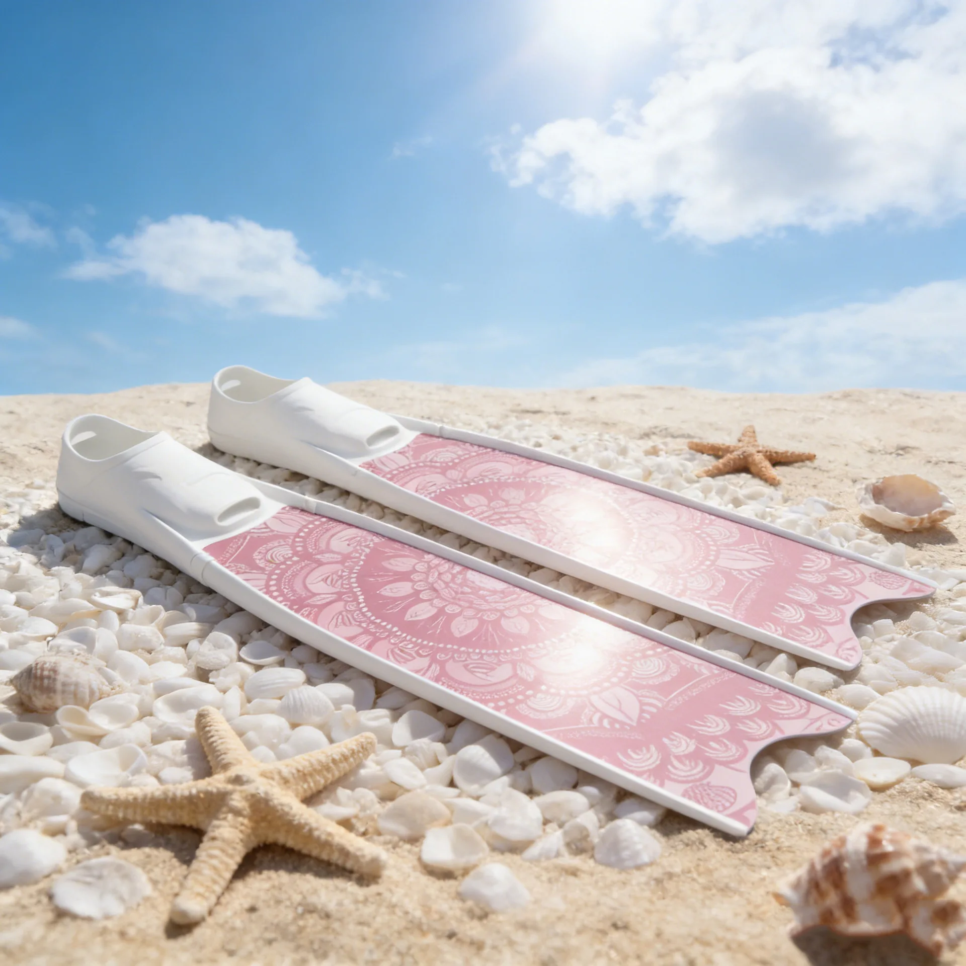 Fiberglass Swim Fins Long Blade, Premium Coated Construction, Diving Snorkeling Spearfishing Equipment for Unisex Use