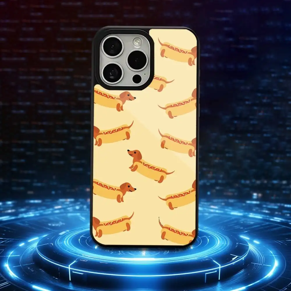 حافظة هاتف على شكل كلب ألماني لطيف لهاتف آيفون 16,15,17,14,13,12,11,Pro,Max,Plus,Mini,Magsafe,حافظة شحن لاسلكية مغناطيسية