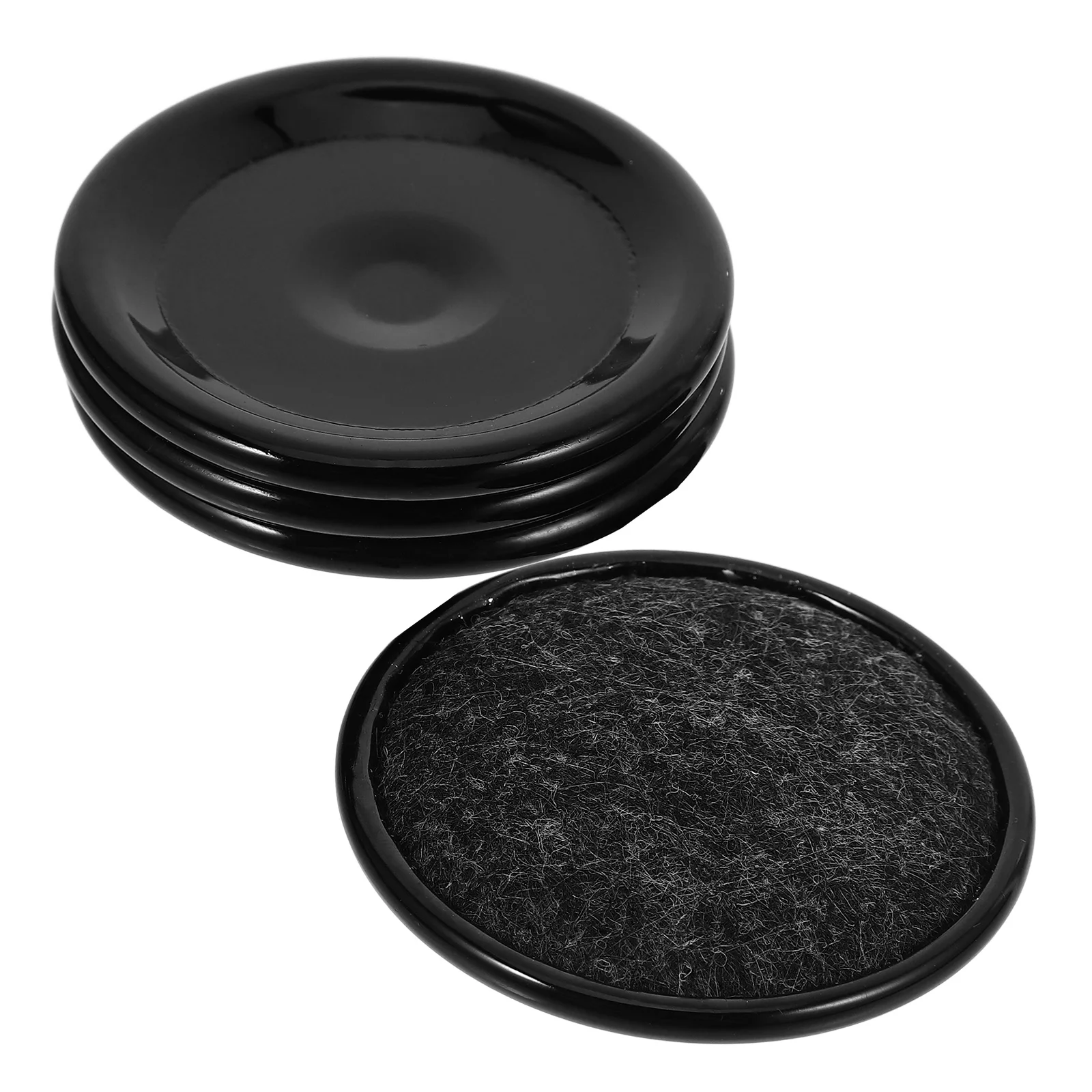 

4pcs Non-Slip Furniture Wheel Cups Floor Protectors Chair Leg Caps Durable Plastic Coasters For Chairs Stools Sofas Hardwood
