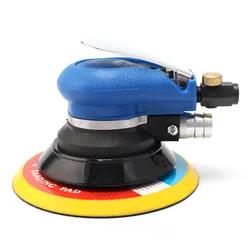 5inch/6inch Pneumatic Orbital Sander Air Grinder, Vacuum Eccentric Polishing/Grinding Machine Sanding Waxing Tools for Car Wall