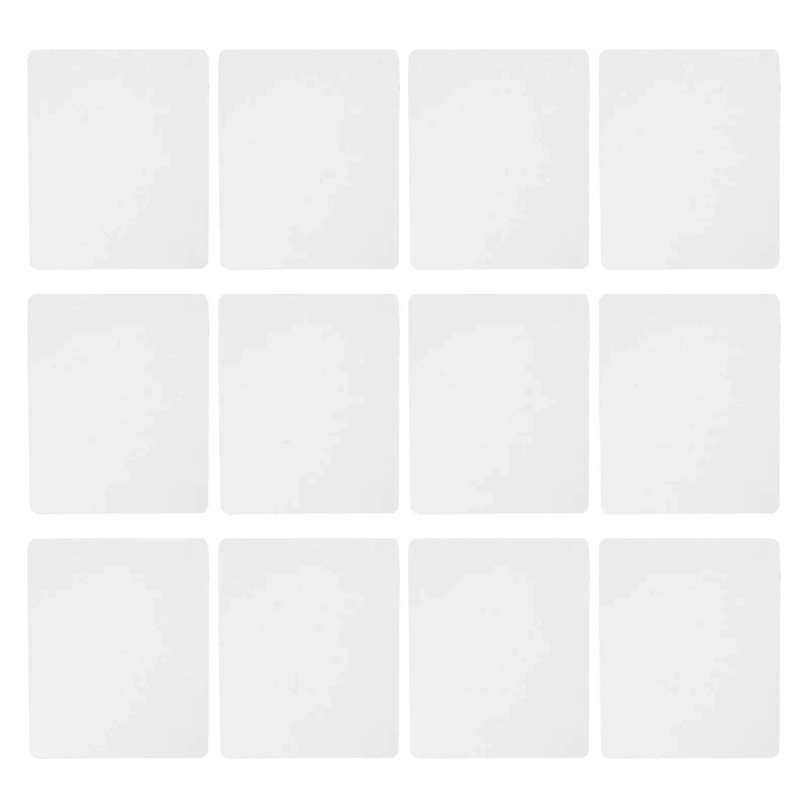 12Pcs Sublimation Mouse Pad Blank White DIY Heat Transfer Desk Mat Office Gaming Mousepad Craft Printing Gaming Mouse Mat