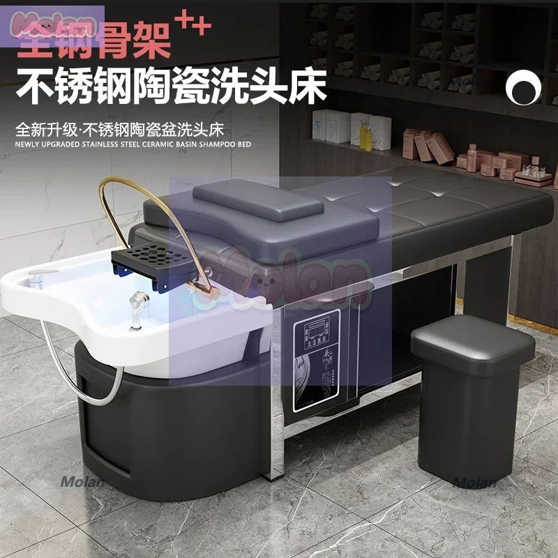 

Ceramic basin head treatment shampoo bed water circulation fumigation barber shop hair and beauty salon hair salon special Thai