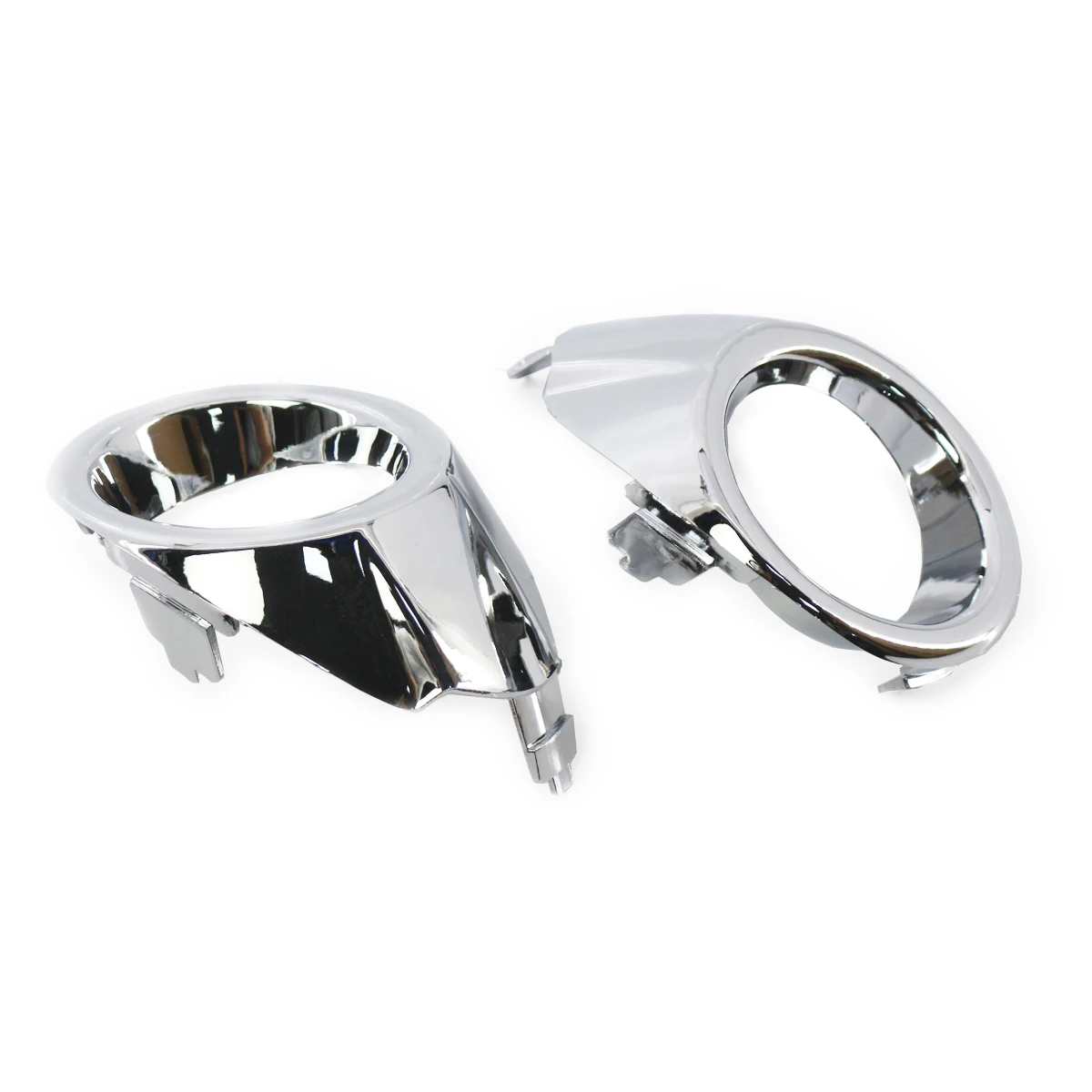 Car Accessories Chrome Front Left/Right Side Bumper Fog Light Lamp Cover Grille Grill For Ford fiesta 2008 2009 2010 2011 2012