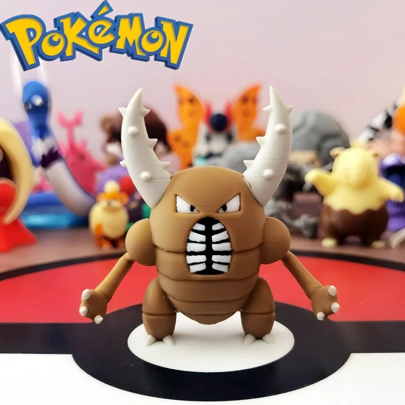 Hot Pokemon Pinsir Anime Figures Poliwhirl Poliwrath Proportion World 1:20 Diy 3d Printing Cartoon Desktop Model Kids Toys Gifts