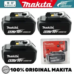 Original Makita 18V 6.0Ah Rechargeable Lithium Ion Battery With Battery indicator for Makita BL1860 BL1830 BL1840 BL1850 battery