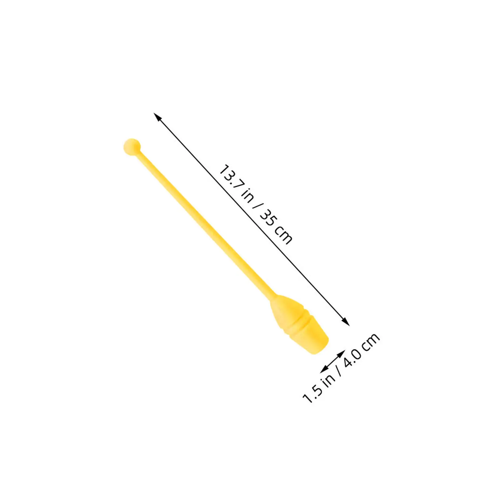 1Pair Gymnastics Stick Clubs Rhythmic Gymnastics Sticks 35Cm Ergonomic Smooth Grip Plastic for Adults Artistic Dance