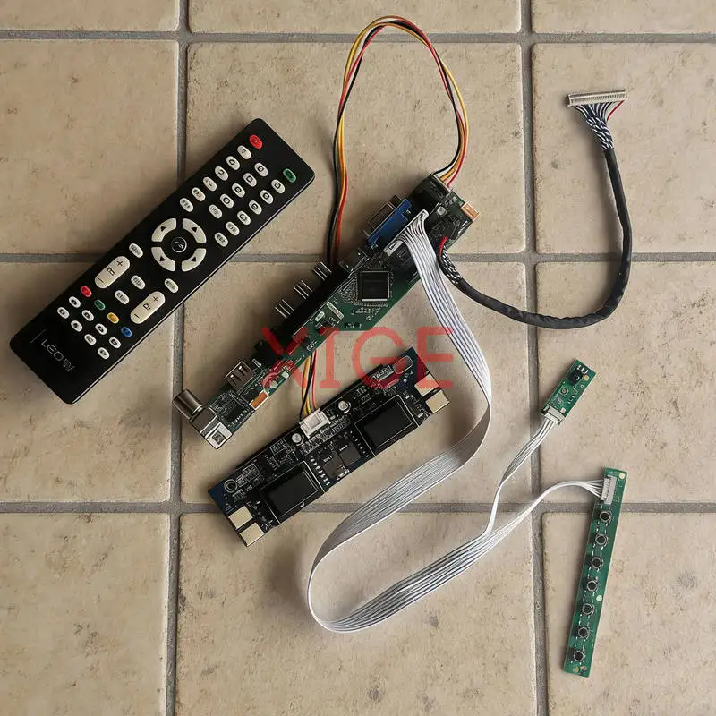 

For MT190AW02 TMS190WX1 M190A1 MT190AW01 Monitor Controller Drive Board Kit 1440x900 1440*900 4-CCFL HDMI+VGA+AV+USB LVDS 30-Pin