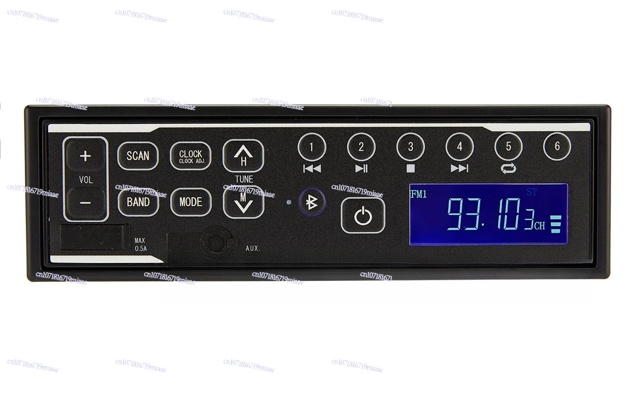 for  Car Radio  12V 24V Heavy Machine Radio with Bluetooth USB Charge 0.5A AUX