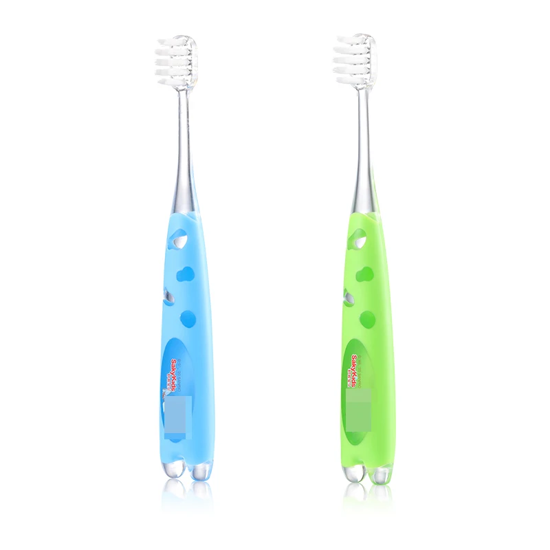 2Pcs Baby Children's Growth Toothbrush for 2 to 6 Years Old Kids, Small Head, Soft Bristles for Cleaning