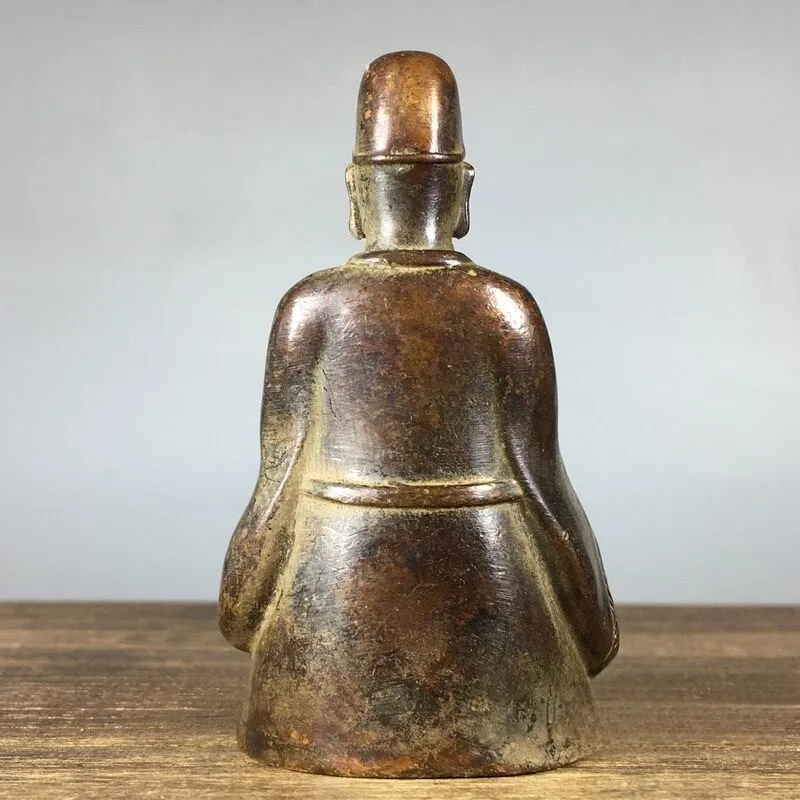 Bronze-coated pulp makes old Medicine King Buddha bronze statue ornaments, home furnishing stores offer ornaments, auspicious Fu