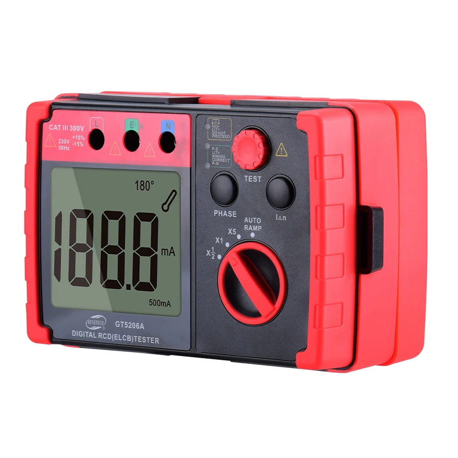 BENETECH GT5206A Digital Rcd (Elcb) Insulation Resistance Tester
