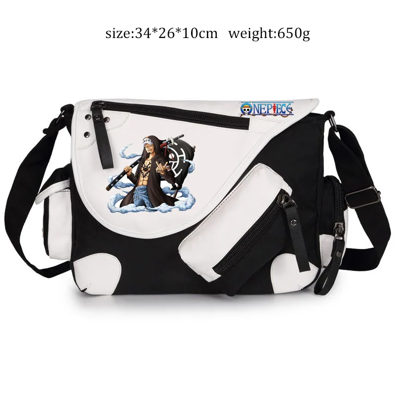 

New Anime One Piece Luffy Shoulder Bag Messenger Bag Bag High-Capacity Travel Casual Crossbody Travelling Bag Boy Birthday Gift