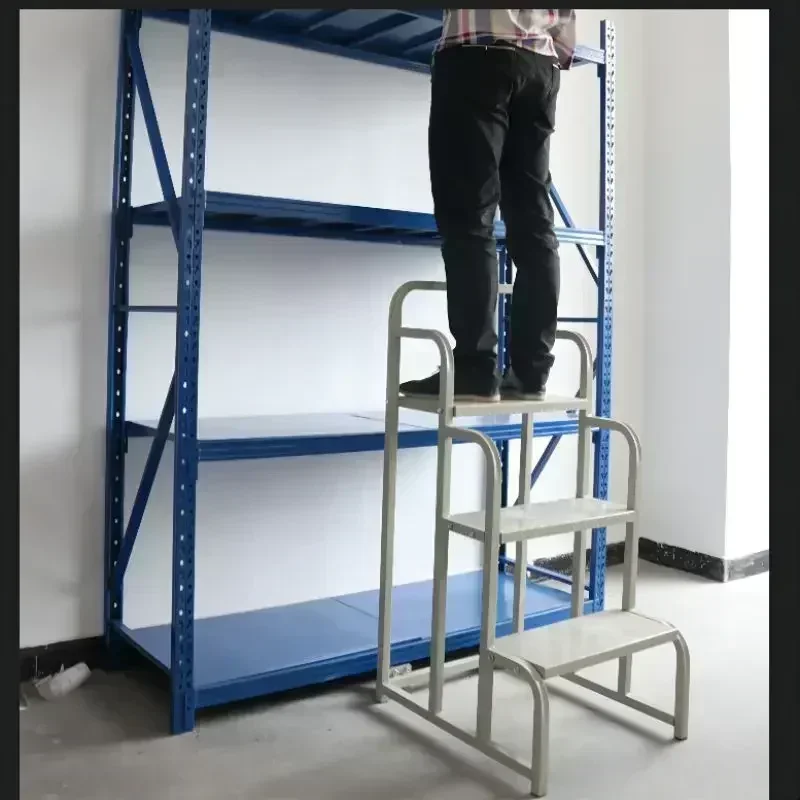 Warehouse tally climbing ladder freight ladder 2 steps 3 steps ladder stacking truck loading and unloading truck mobile pulley