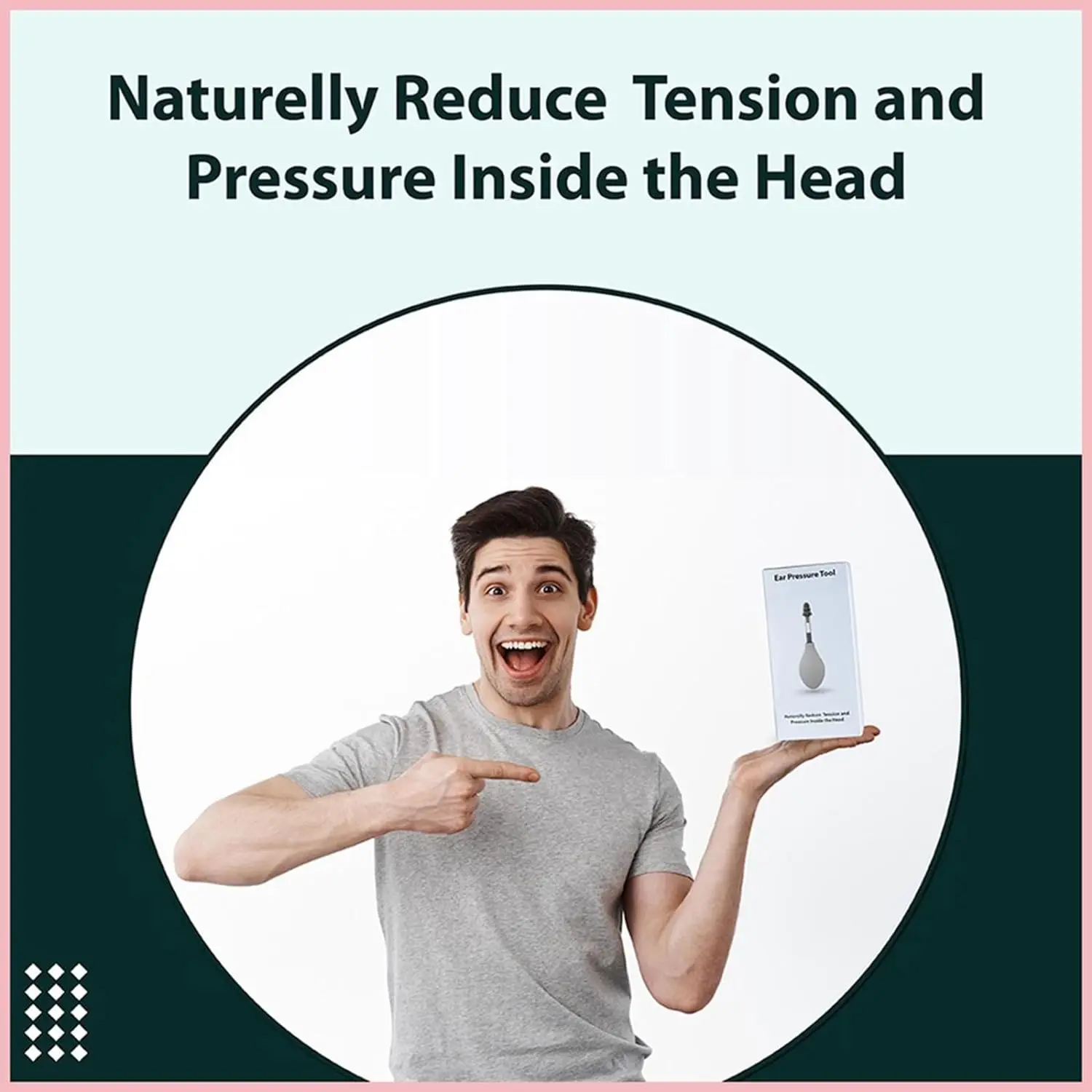 Ear Pressure Tool Ear Pressure Reduces Tension and Pressure from Headache and Migraine Symptoms Through Inner Ear massage tool