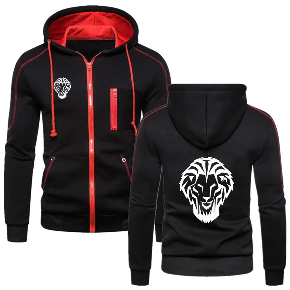 Leon Athletic Club de Bilbao-ropa de primavera y otoño para hombre, sudadera ajustada informal con cremallera, cárdigan, ropa superior