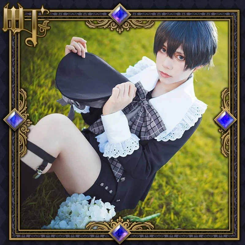 Anime Black Bulter Ciel Cosplay Costume Ciel Phantomhive Uniform Ciel Preschool Cosplay Clothing Halloween Cosplay