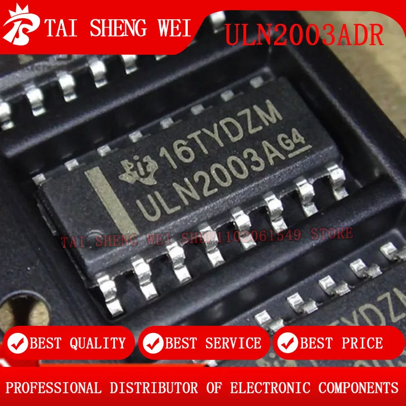 

10 шт. новые оригинальные микросхемы драйвера ULN2003A SOP-16 ULN2003ADR ULN2003AG4 ULN2003AG SMD