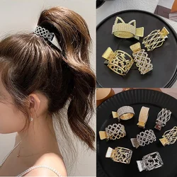 New Pearl Rhinestone Hair Claws Girl for Women High Ponytail Clip Fixed Hairpin Fashion Hair Accessories Headwear Gifts