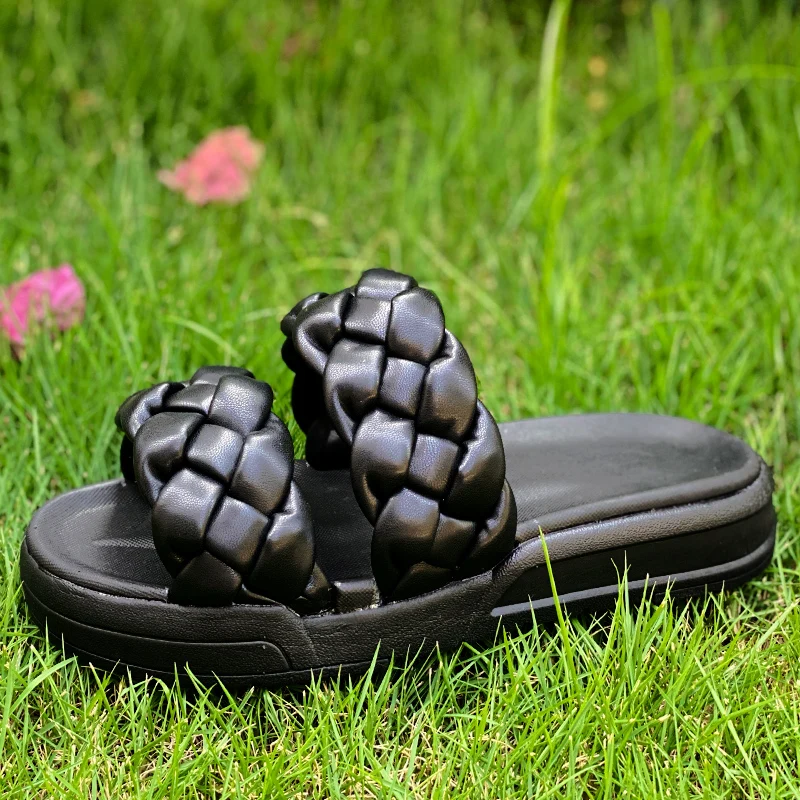 Fashionable summer slippers outdoor platform anti slip home herringbone slippers beach women's slippers sandals indoor and