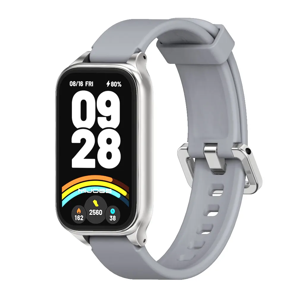 Для Mi Band 9 Active Strap Силиконовый ремешок для часов для Mi Band 8 Active 9 Active Браслет для Redmi Band 3 2 Smartband Аксессуары