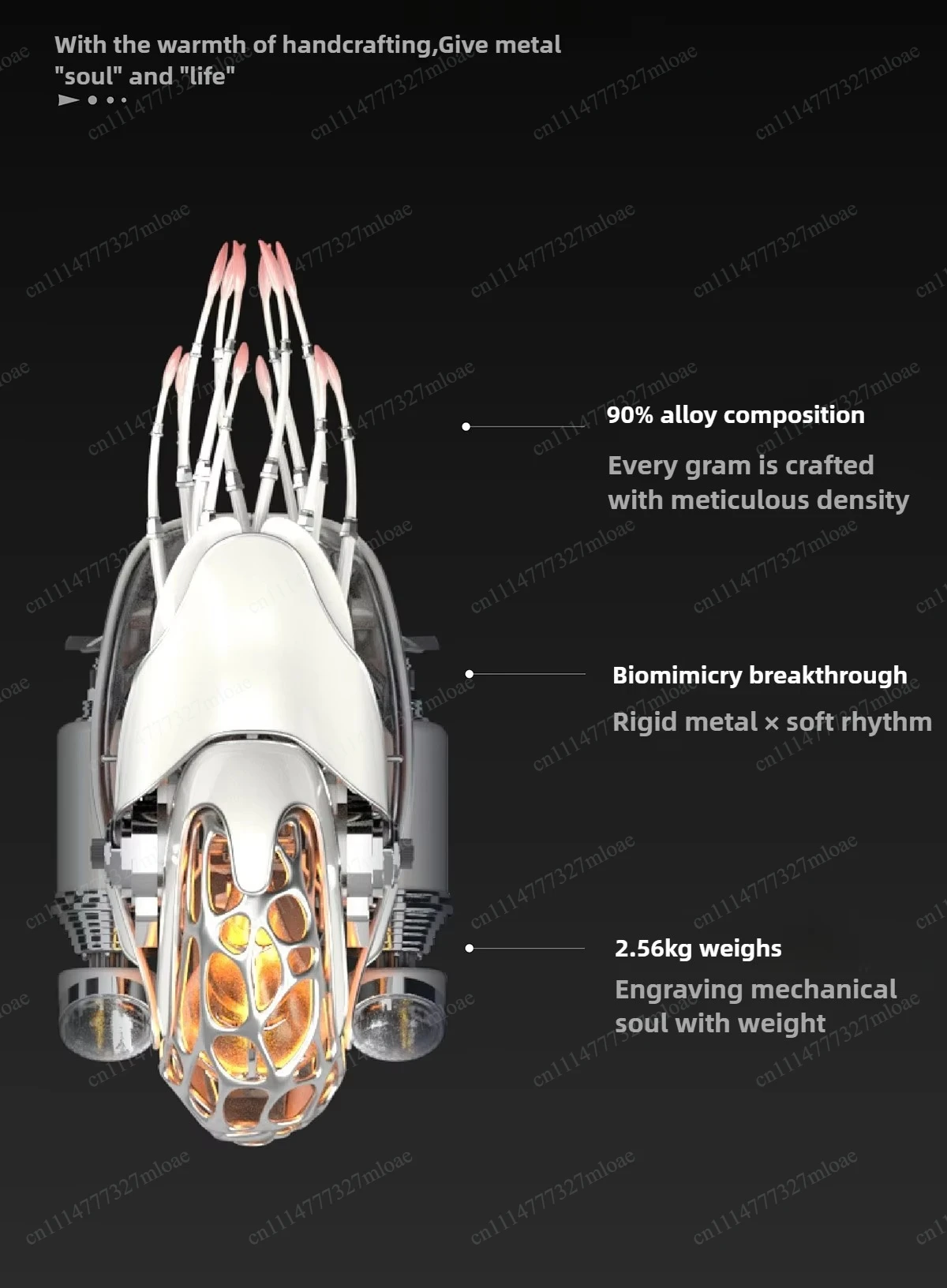 Mechanical Nautilus Model White Version Pure Metal Pure Electric Drive Handmade Toy Assembly Art Ornaments