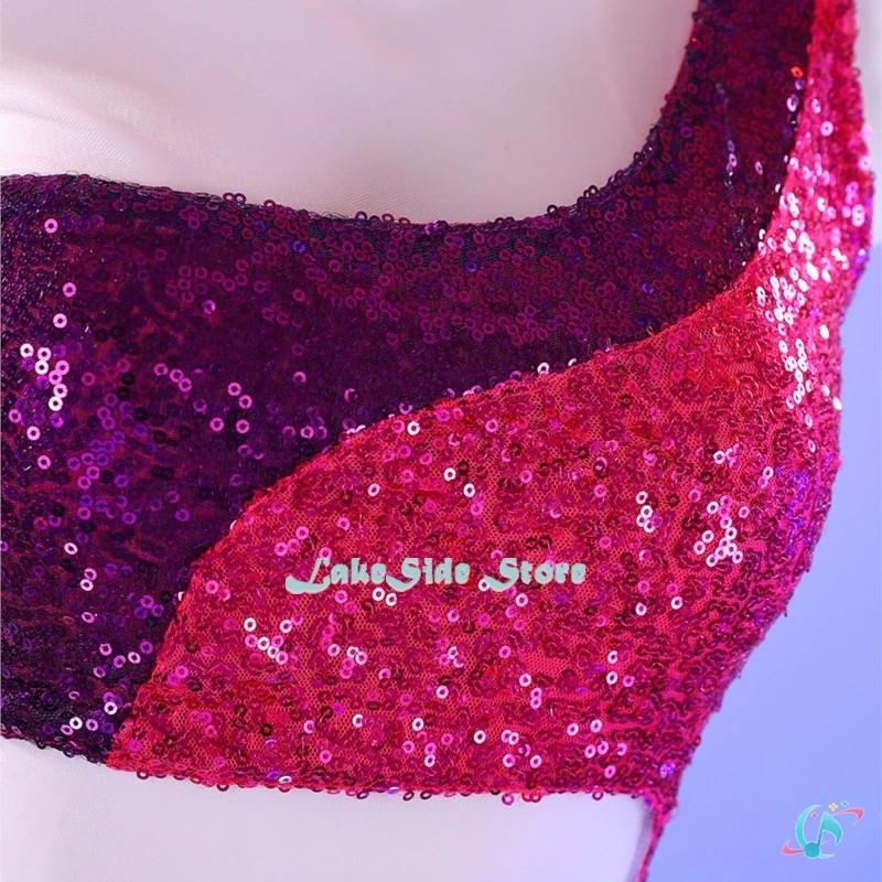 Anime Cartoon Prinecess Musa Cosplay Costume Wig Boots Pink Suit Girls Cute Fantasia Dress Sequin Skirt Hallow disfraz mujer view 5