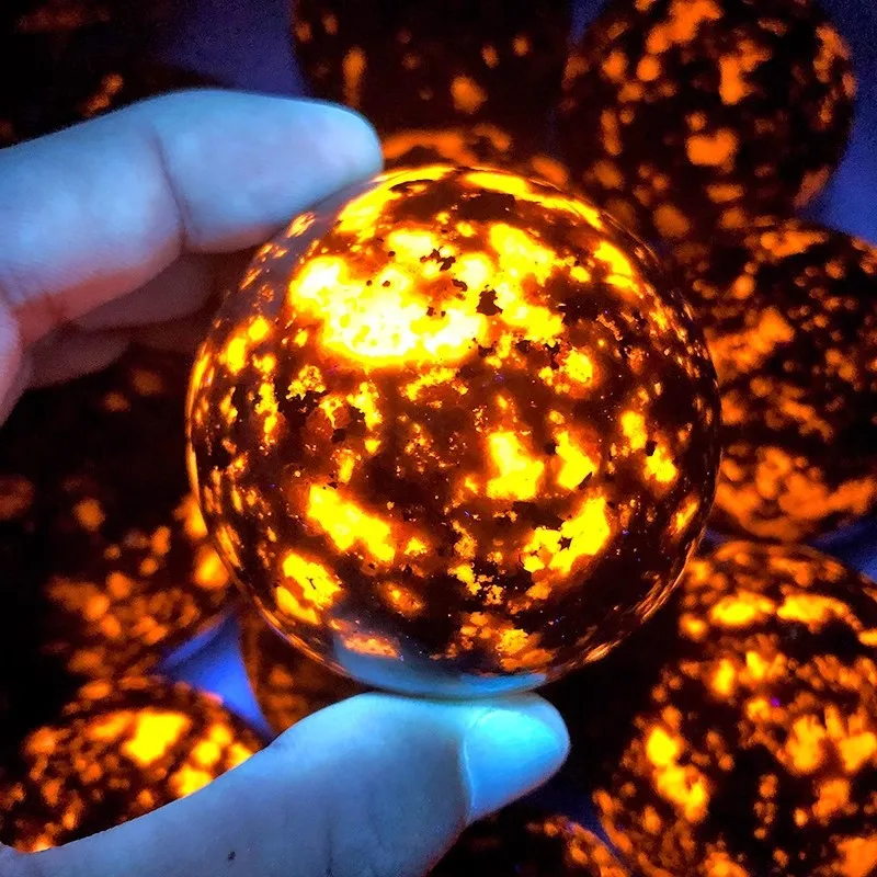 

1PC Natural Stone Yooperlite Crystal Ball Reiki Healing Crystals Feng Shui Sphere Home Decor