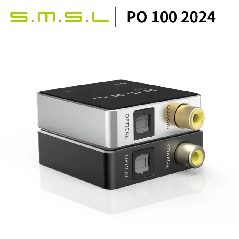 

SMSL PO100 2024 HiFi MQA Audio USB C DAC XMOS Digital Interface 44.1-192kHz DOP64 DSD Type-C to Optical Coaxial Decoder