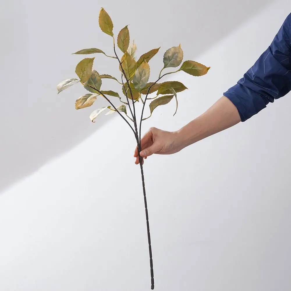 

Lifelike Artificial Persimmon Leaves Luxury Realistic Simulated Flowers Handmade Artificial Plant Living Room Desktop