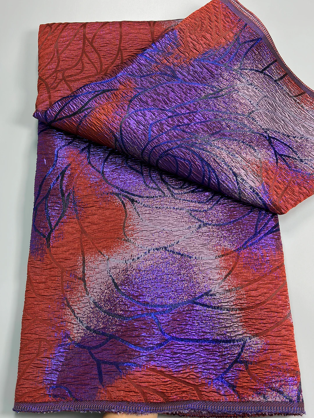 Neueste nigerianische Brokat-Spitze 2026, 5 Yards Damast-Spitzenstoffe, hochwertige französische afrikanische Jacquard-Spitze für Damen-Partykleider zum Nähen