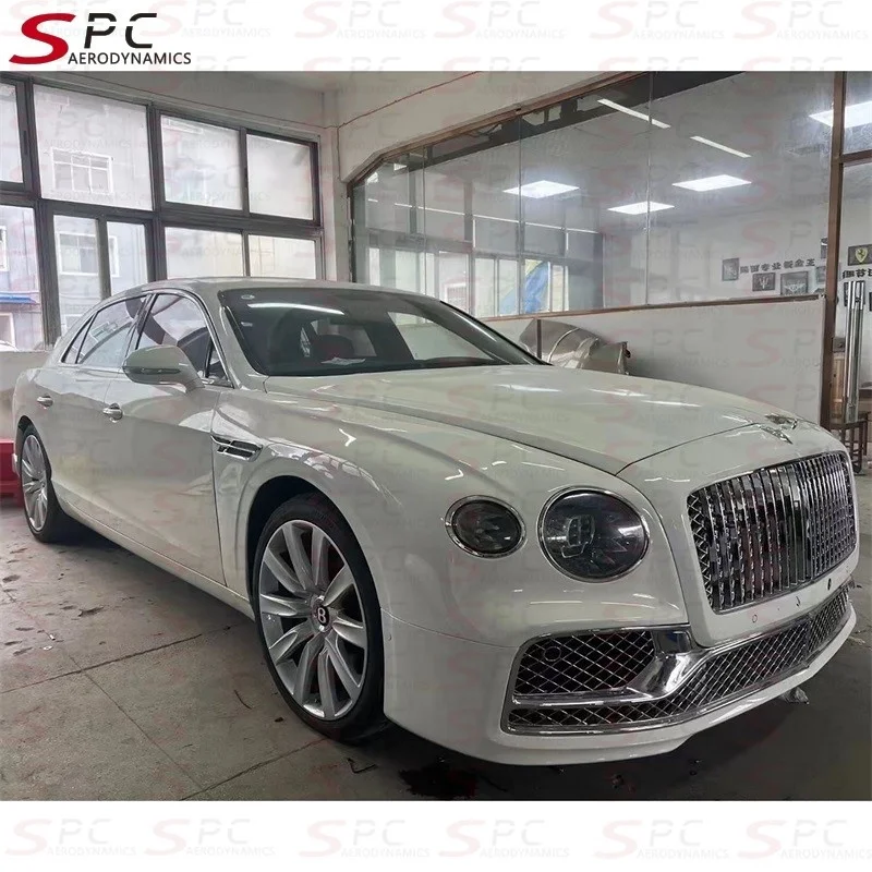 SPC 2021 Upgrade Body Kit Für Bentley Flying Spur Aero Dynamic Facelift Stoßstange Für 2005-2020 Flying Spur Old To New Aerokit