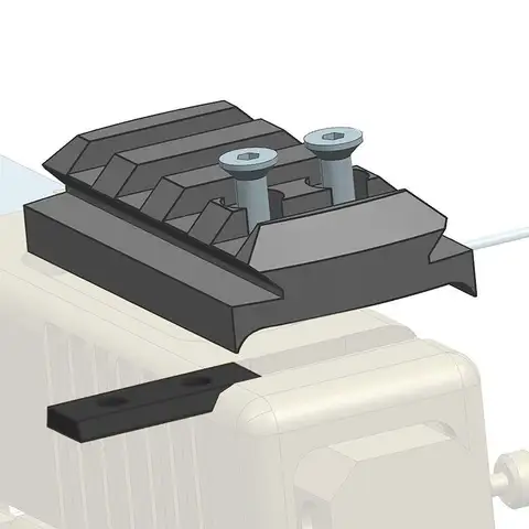 Base de plaque de montage de vue tactique G17 à 4 fentes, adaptateur de montage sur Rail Picatinny pour Glock 17 19 22 23 26 27 34, plaque de montage de vue à point rouge