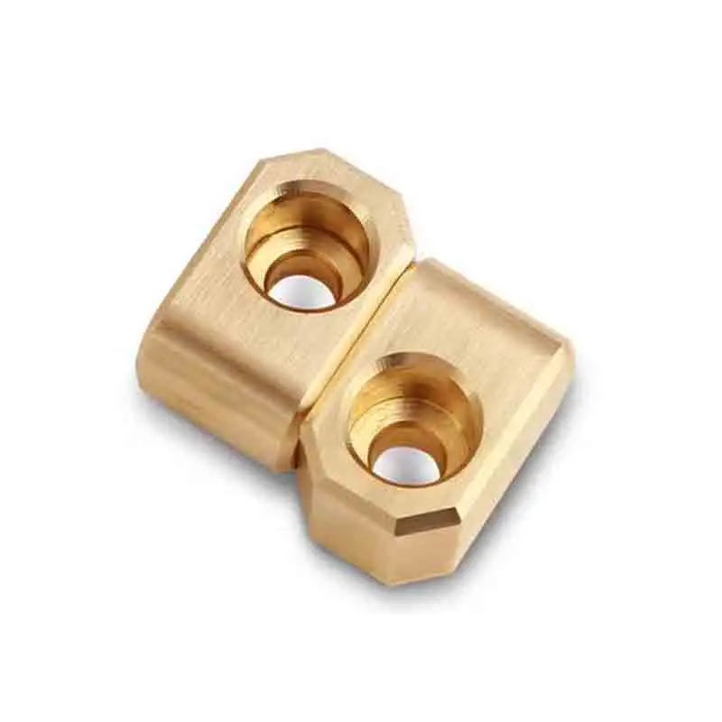 Customized Cnc Machining Brass Fittings Y42U Inclined Top Guide Block U-Shaped