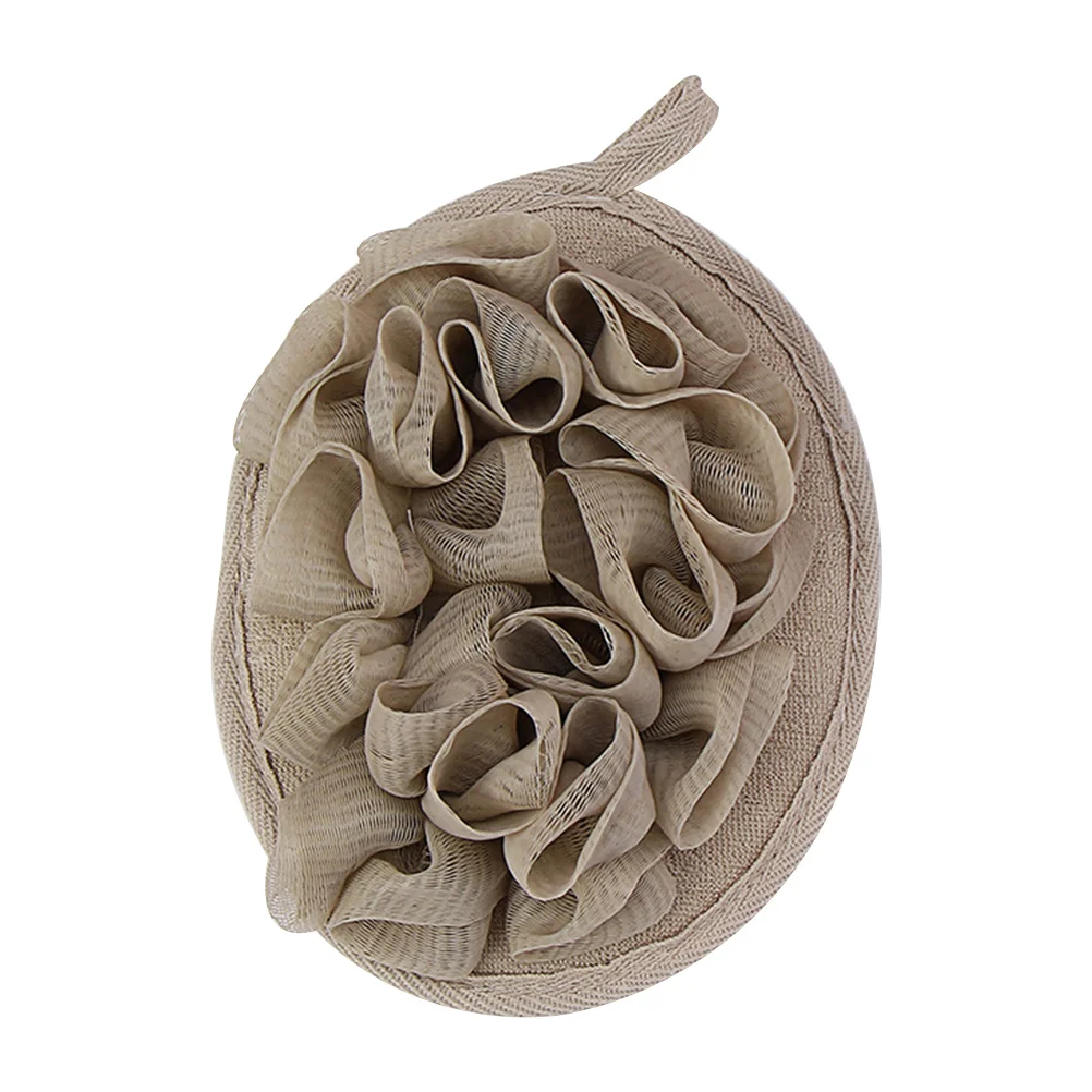 

3 pcs Solid Color Hanging Puff Bath Sponge Soft Durable Cleansing Hanging Bath Flower Bathing Accessories Bubble Net