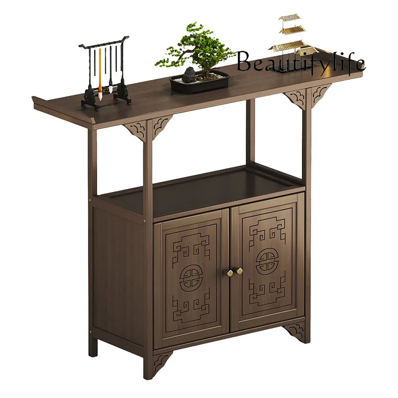 

Table incense case Household table New Chinese-style placement Raised living room entrance cabinet Buddhist niche incense table