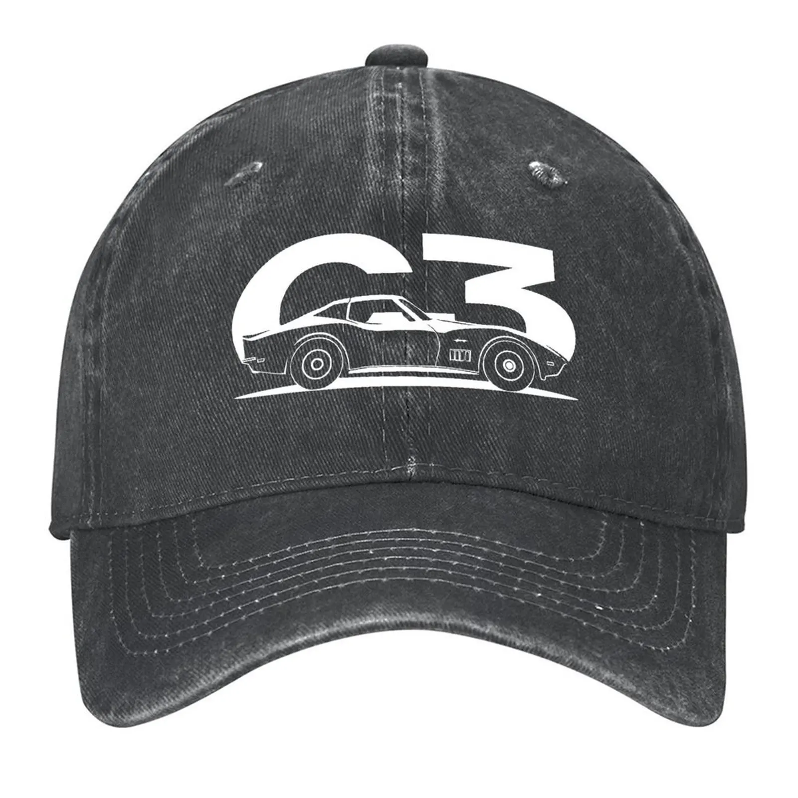 

The Corvette - C3 series (1967 - 1982) Baseball Cap black derby hat Luxury Man Hat designer cap Golf Men Women's