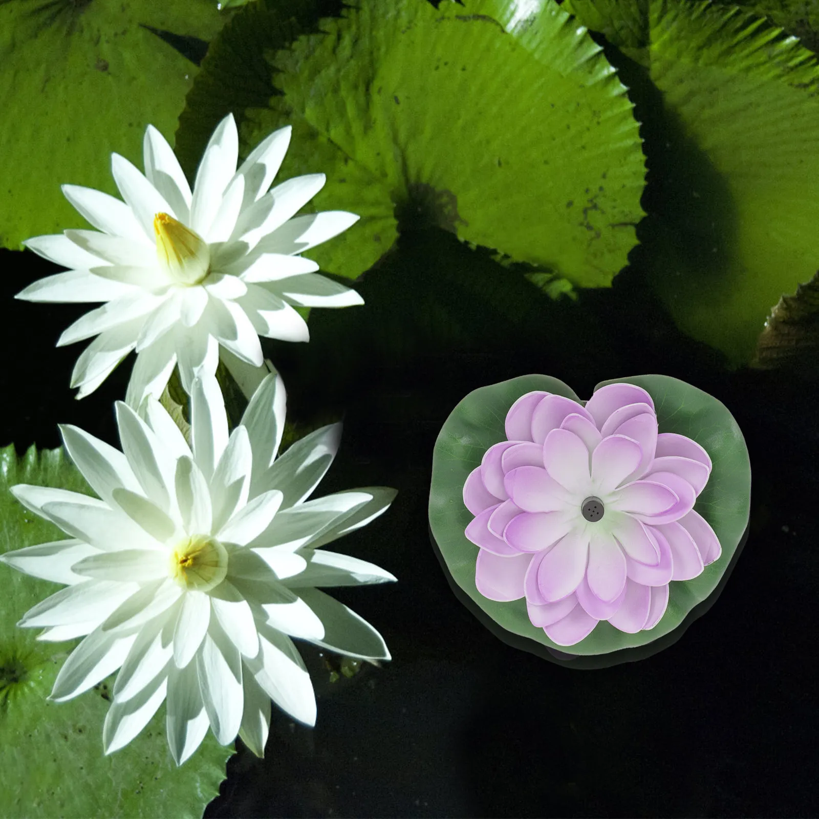 

1Set Solar Floating Lotus-Style Fountain for Outdoor Pond Garden Landscape Decor - Premium Rustproof Solar-Powered Water