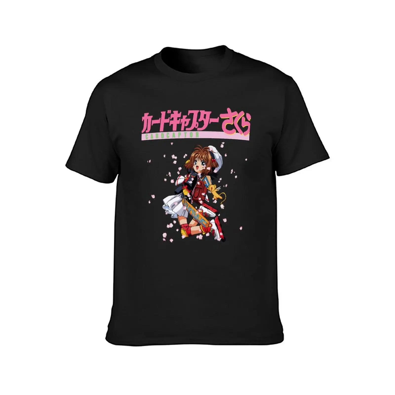 Cardcaptor Sakura Roller Skates T-Shirt funnys plain korean fashion boys animal print big and tall t shirts for men