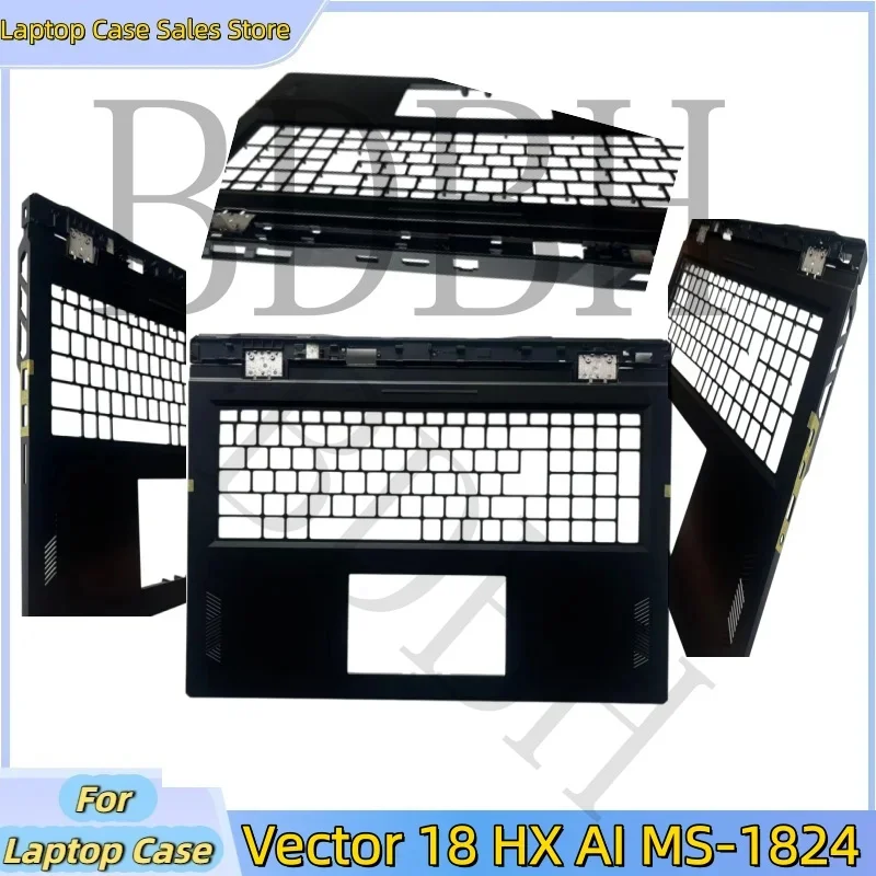New laptop For Vector 18 HX AI MS-1824 Upper Case Palmrest Cover C shell KB Bezel