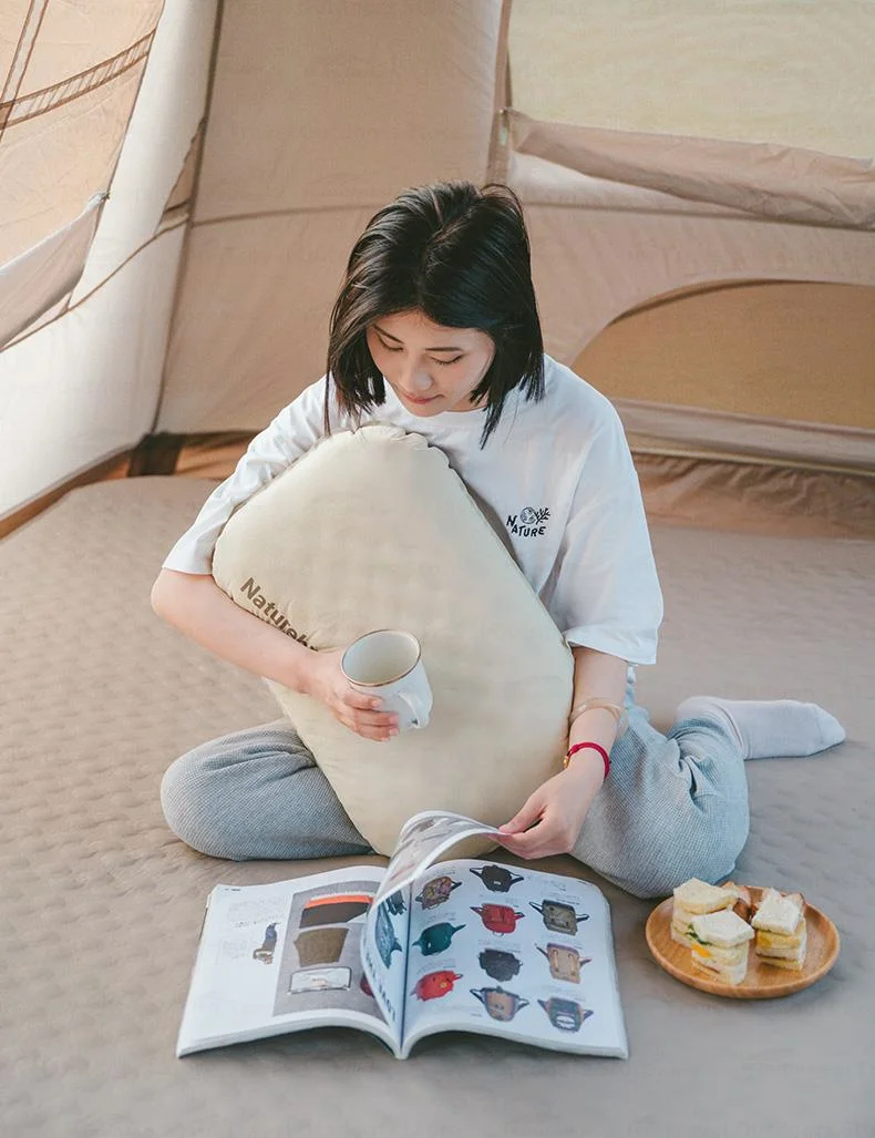Naturehike Aufblasbares Kissen 3D-Schaumstoff Ultraleichtes Tragbares Campingkissen Outdoor Nackenschlafkissen Leises Selbstaufblasendes Reisekissen – Detail 12