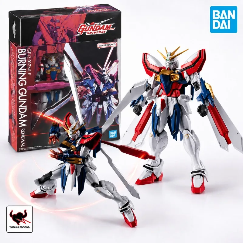 

Bandai Gundam Universe Burning God Gundam Renewal GF13-017NJ II G Mecha Mobile Fighter Action Figure Completed Toy Robot